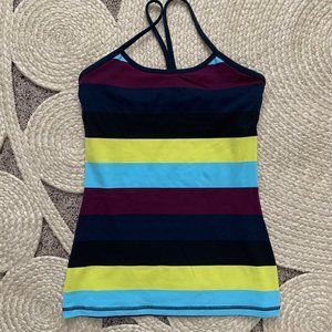 Lululemon Power Y Tank Size 6 Retro stripe
